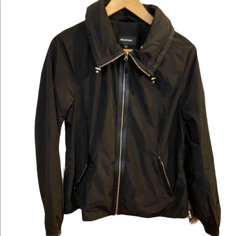 Mackage Black Performance Jacket With Leather Tri… - image 2